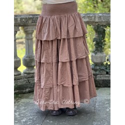 jupe 22183 MAGDA voile de coton Marsala Ewa i Walla - 1