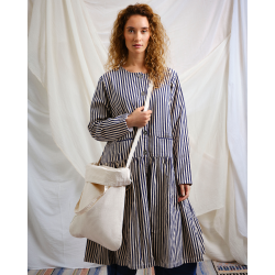 manteau 66737 ADELA twill Rayé bleu foncé Ewa i Walla - 1