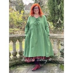 dress 55781 Green cotton Size L Ewa i Walla - 1