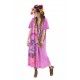 robe Peace Art Love Gandhi in Allium Magnolia Pearl - 9