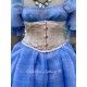 corset "underbust" C215 in white satin and black ribbons Axfords - 8