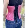 corset "overbust" C110 in pink satin Axfords - 5