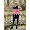 corset "overbust" C140 en satin rose avec dentelle noire et 6 jarretelles ajustables larges Axfords - 4