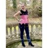 corset "overbust" C140 en satin rose avec dentelle noire et 6 jarretelles ajustables larges Axfords - 5