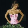 corset "overbust" C110 en satin rose Axfords - 1