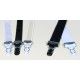 jarretelle large de 18mm P18 en blanc Axfords - 1