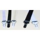 jarretelle large de 18mm P18 en noir Axfords - 1