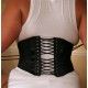 corset "underbust" C210 en satin noir et rubans noirs Axfords - 1