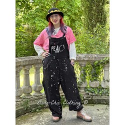 overalls Peace Painters in Midnight Magnolia Pearl - 1