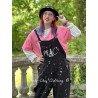 overalls Peace Painters in Midnight Magnolia Pearl - 4