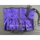 corset "overbust" C110 en satin violet Axfords - 3