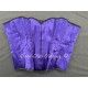 corset "overbust" C110 en satin violet Axfords - 2