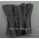 corset "overbust" C110 en coutil noir Axfords - 3