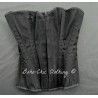 corset "overbust" C110 en coutil noir Axfords - 3