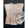 corset "overbust" C110 in peach satin Axfords - 4