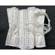 corset "overbust" C110 en satin blanc Axfords - 4