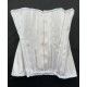 corset "underbust" C239 en satin blanc Axfords - 3