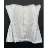 corset "underbust" C239 en satin blanc Axfords - 3