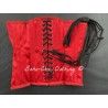 corset "underbust" C220 en satin rouge Axfords - 2