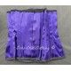 corset "underbust" C220 en satin violet bordé de noir Axfords - 3