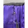corset "underbust" C220 en satin violet bordé de noir Axfords - 5