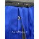 corset "underbust" C220 en satin bleu bordé de noir Axfords - 4