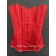 corset "overbust" C110 in red satin Axfords - 1
