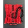 corset "overbust" C110 en satin rouge Axfords - 1