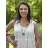 robe Paz in True Magnolia Pearl - 3