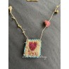 necklace Heart Magnolia Pearl - 2