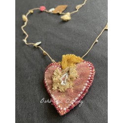 necklace Heart Magnolia Pearl - 2