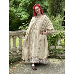 robe Tussar Eevie Kaftan in Provincial Magnolia Pearl - 1