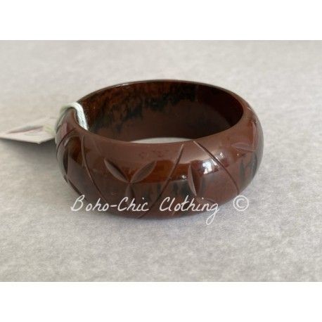 Wide bangle Fakelite in Mouse Splendette - 1