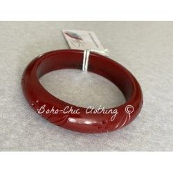 Bracelet moyen Fakelite Bordeaux