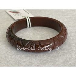 Bracelet moyen Fakelite Marron