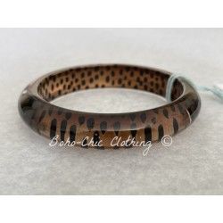 Bracelet moyen Léopard Marron Splendette - 1