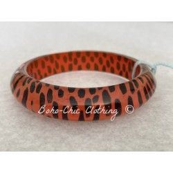Midi bangle Leopard in Orange Splendette - 1
