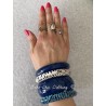 Bracelet large Fakelite Bleu Splendette - 3