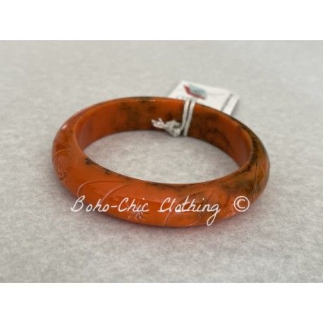 Bracelet moyen Fakelite Orange Splendette - 1