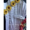 corset "overbust" C130 en satin blanc Axfords - 1
