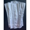 corset "overbust" C130 en satin blanc Axfords - 1