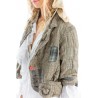 veste Kelley in Teddy Check Magnolia Pearl - 9