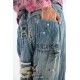 jean's Applique 7 Denim in Washed Indigo Magnolia Pearl - 16