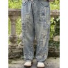 jean's Applique 7 Denim in Washed Indigo Magnolia Pearl - 8