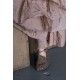 skirt GENTIANE Pink linen and organza Les Ours - 22