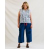 trouser 11389 BRENDA Blue linen Ewa i Walla - 13