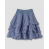 skirt / petticoat 22209 TINE Light blue hard voile Ewa i Walla - 32