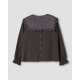 blouse 44924 EDIT Grey checked cotton Ewa i Walla - 18
