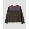 blouse 44924 EDIT Grey checked cotton Ewa i Walla - 18