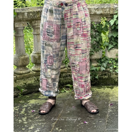 pantalon Charmie in Madras Pink Magnolia Pearl - 1